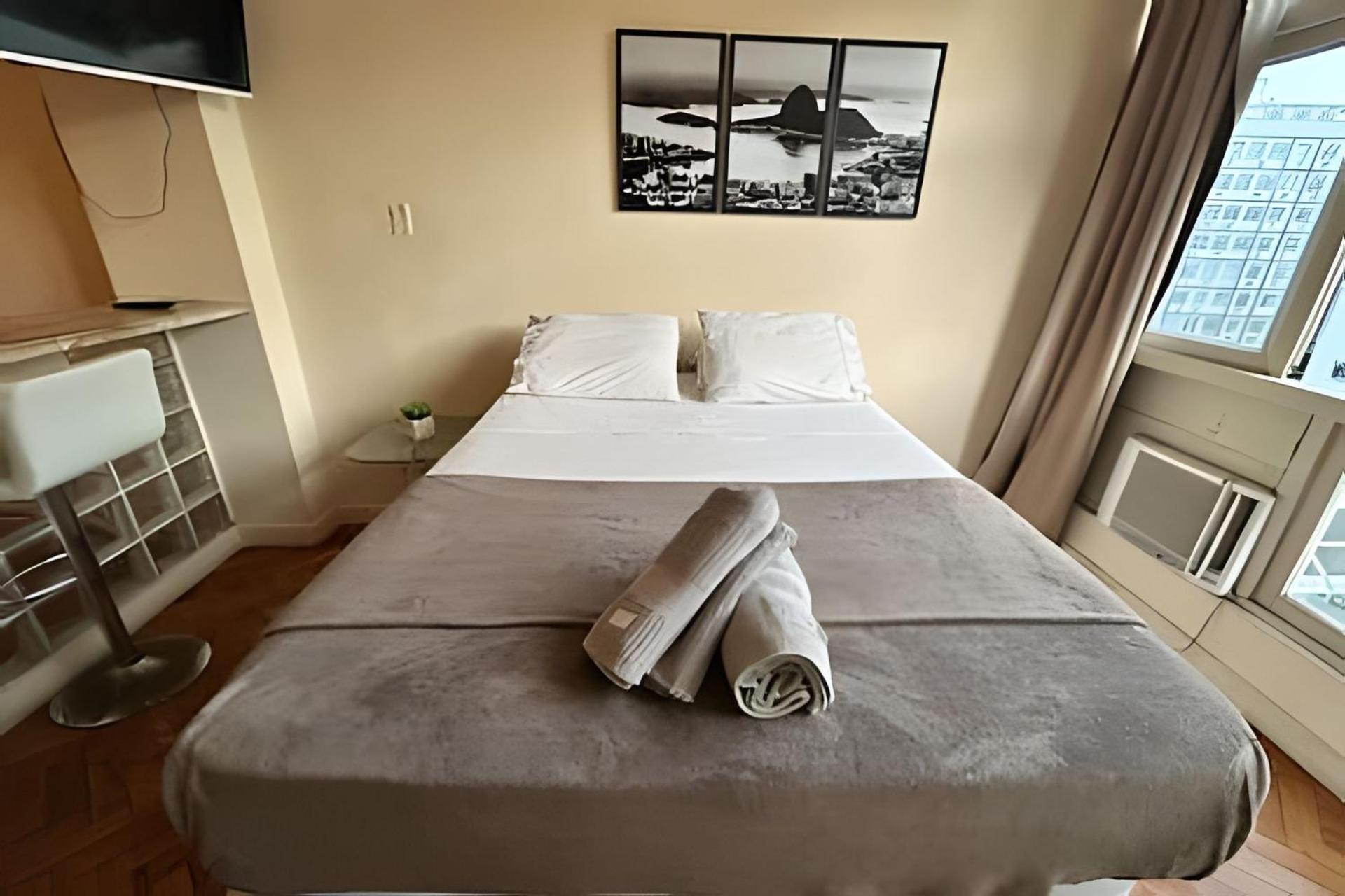 Apartamento Em Copacabana Com Vista Lateral Do Mar Rio de Janeiro Esterno foto