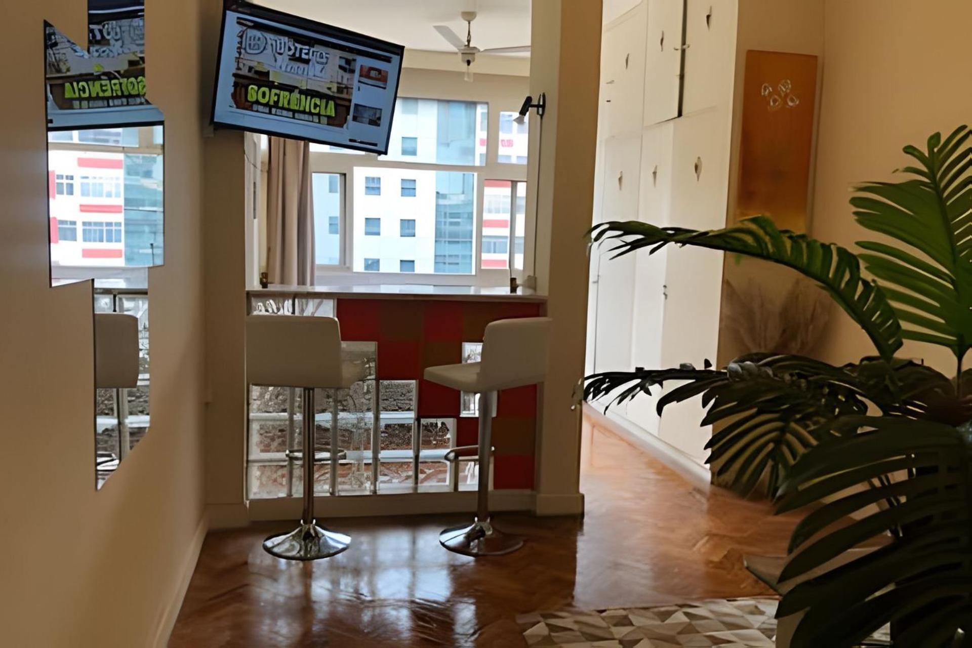 Apartamento Em Copacabana Com Vista Lateral Do Mar Rio de Janeiro Esterno foto